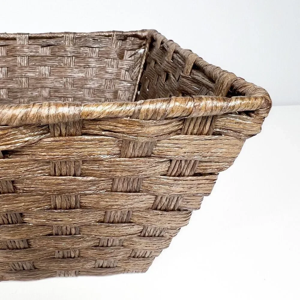 Harvest Home Collections Brown Baskets 10” By 10” NEW w/Tags